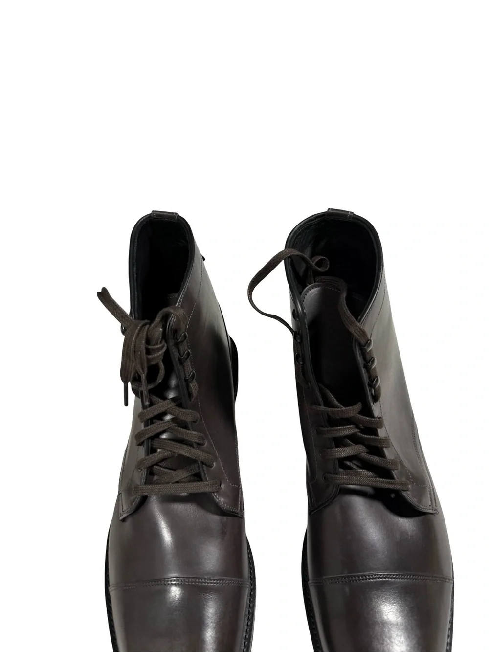 Allen Edmonds Landon Brown Leather Cap Toe Lace Up Boots Men’s Size 14 USA